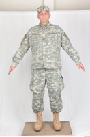  Photos Army Man in Camouflage uniform 6 20th century US Air force a poses camouflage whole body 0001.jpg